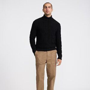 Express Mens Cable Knit Turtleneck Sweater - L